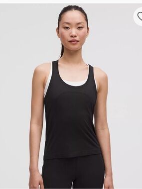LULULEMON - Black Racerback Athletic Tank, waist length